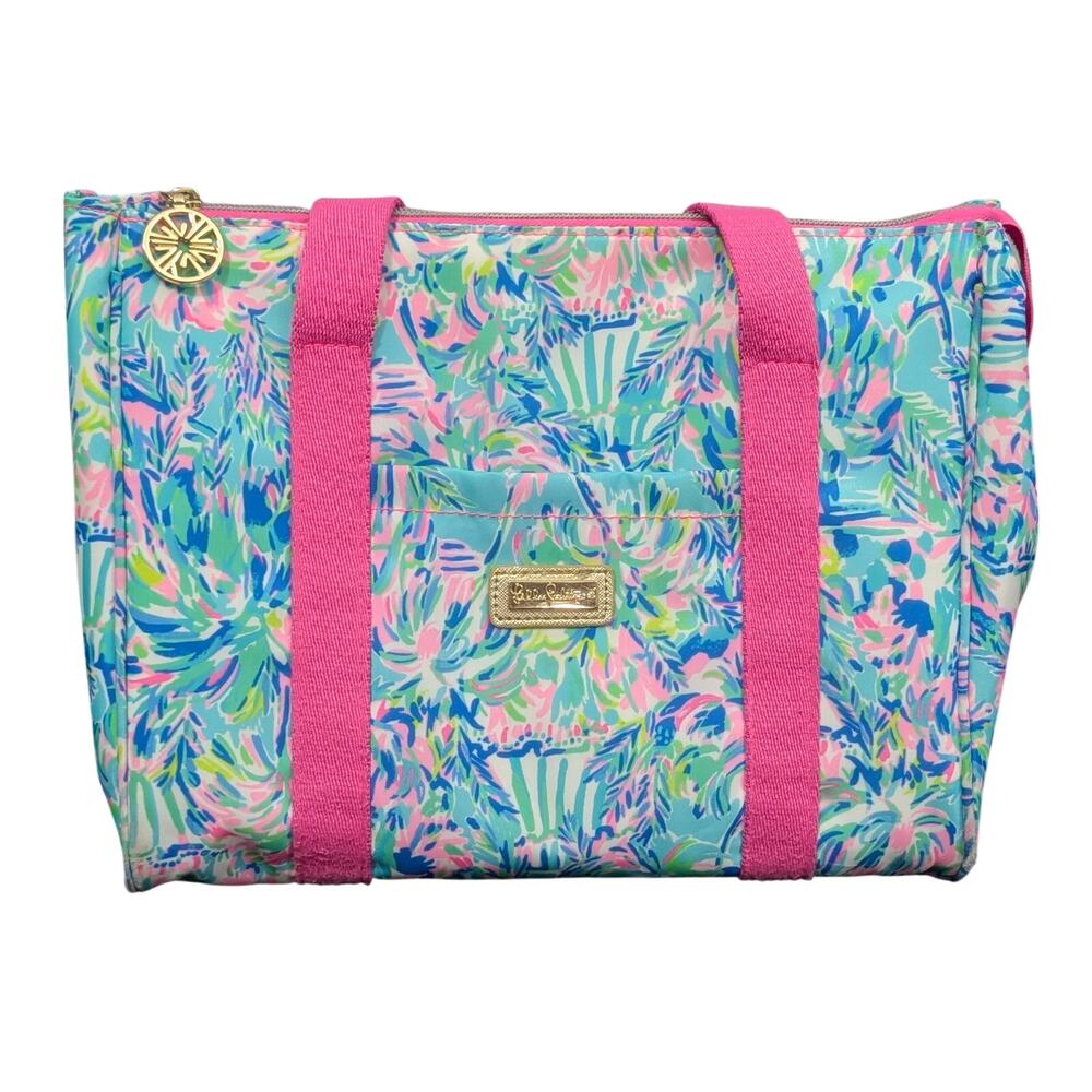 Lilly Pulitzer Insulated Lunch Tote Cooler Bag In Best Fishes Pattern